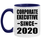 Corporate Executive Since 2020 - 11oz Accent Mug Purple