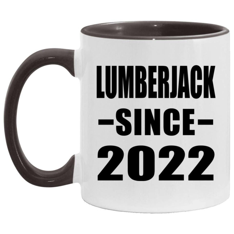 Lumberjack Since 2022 - 11oz Accent Mug Black