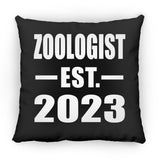 Zoologist Established EST. 2023 - Throw Pillow Black