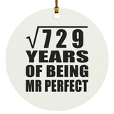 27th Anniversary Square Root of 729 Years of Mr Perfect - Circle Ornament