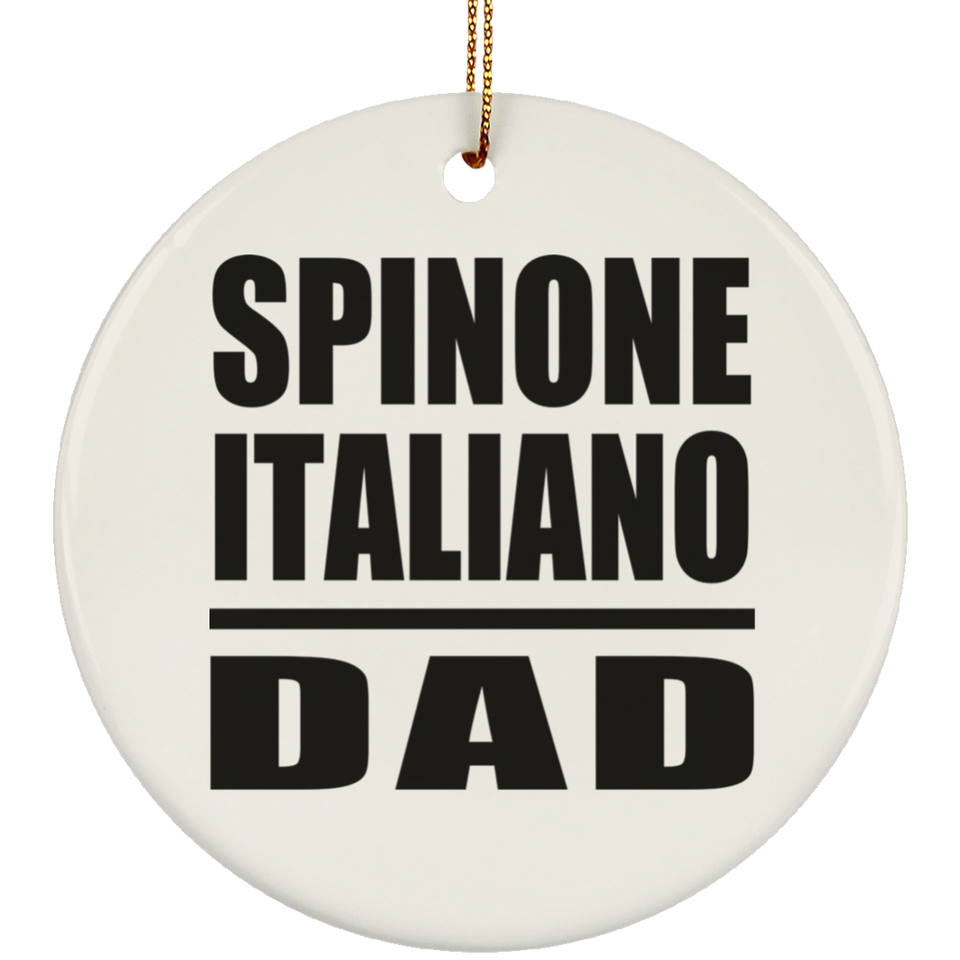 Spinone Italiano Dad - Circle Ornament