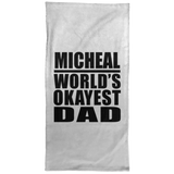 Micheal World's Okayest Dad - Hand Towel