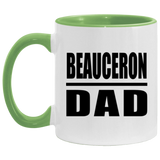 Beauceron Dad - 11oz Accent Mug Green