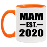Mam Established EST. 2020 - 11oz Accent Mug Orange
