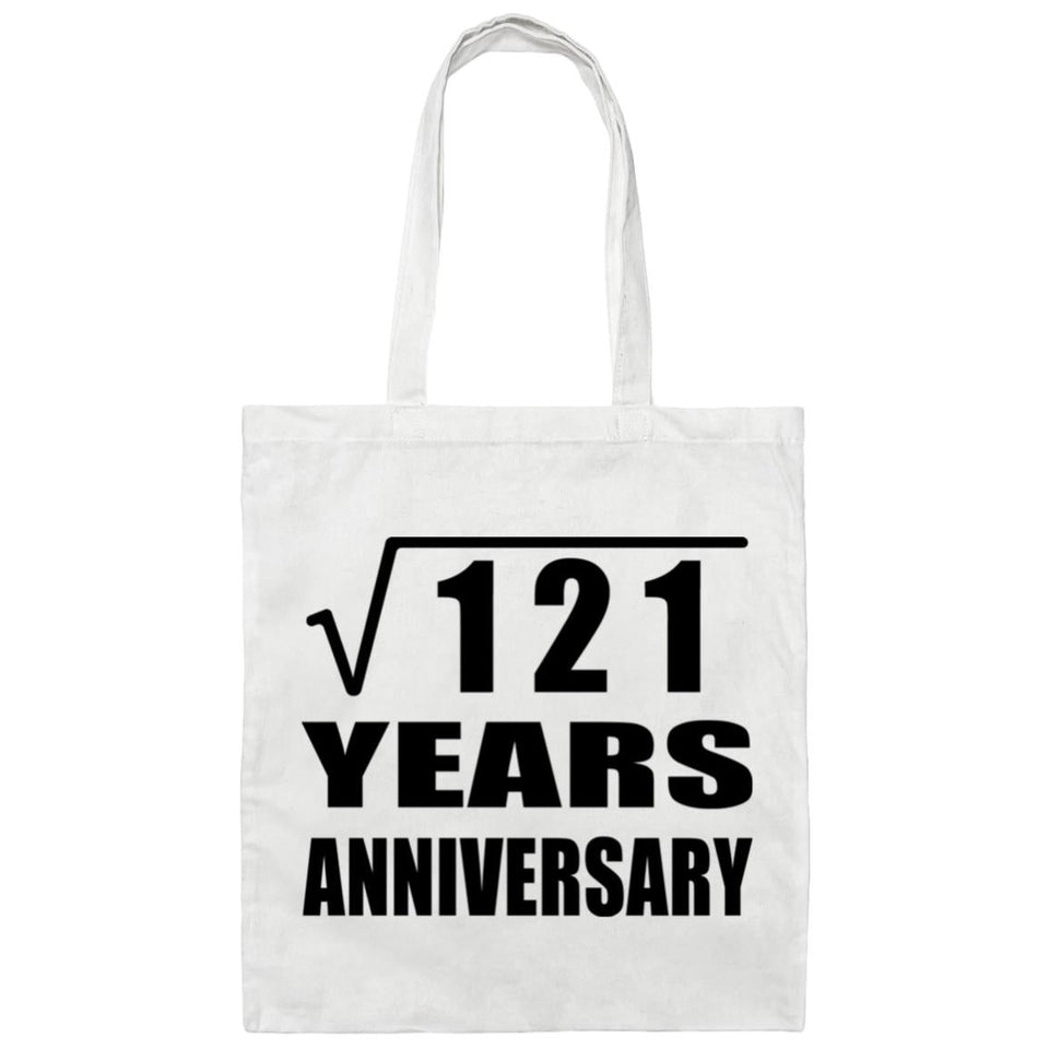 11th Anniversary Square Root of 121 Years Anniversary - Tote Bag White