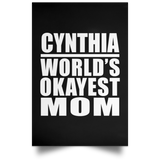 Cynthia World's Okayest Mom - Poster Portrait