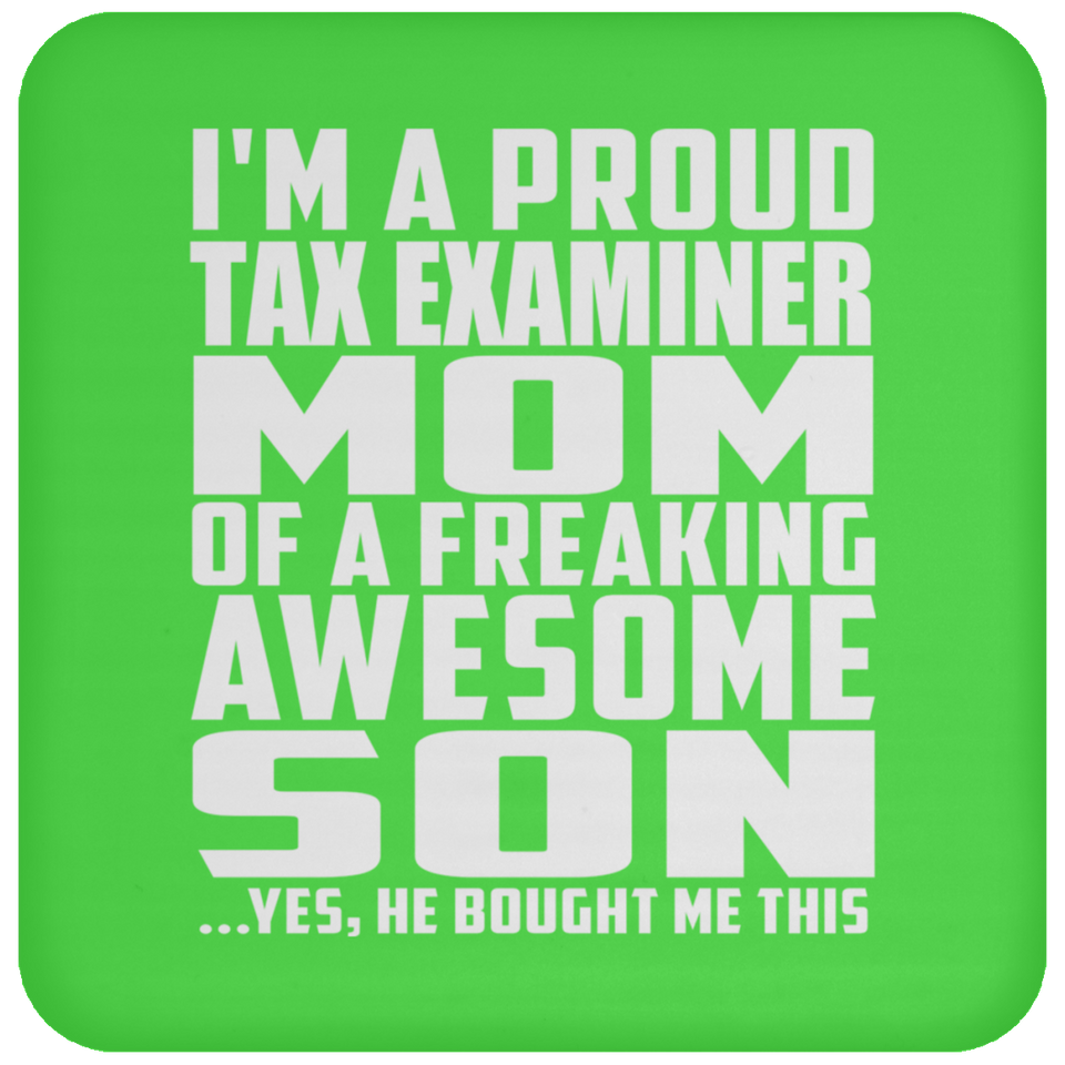 Proud Tax Examiner Mom Of Awesome Son - Drink Coaster