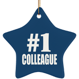 Number One #1 Colleague - Star Ornament