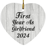 First Year As Girlfriend 2024 - Heart Ornament F