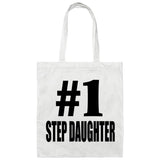 Number One #1 Step Daughter - Tote Bag White