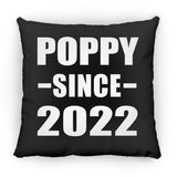 Poppy Since 2022 - Throw Pillow Black