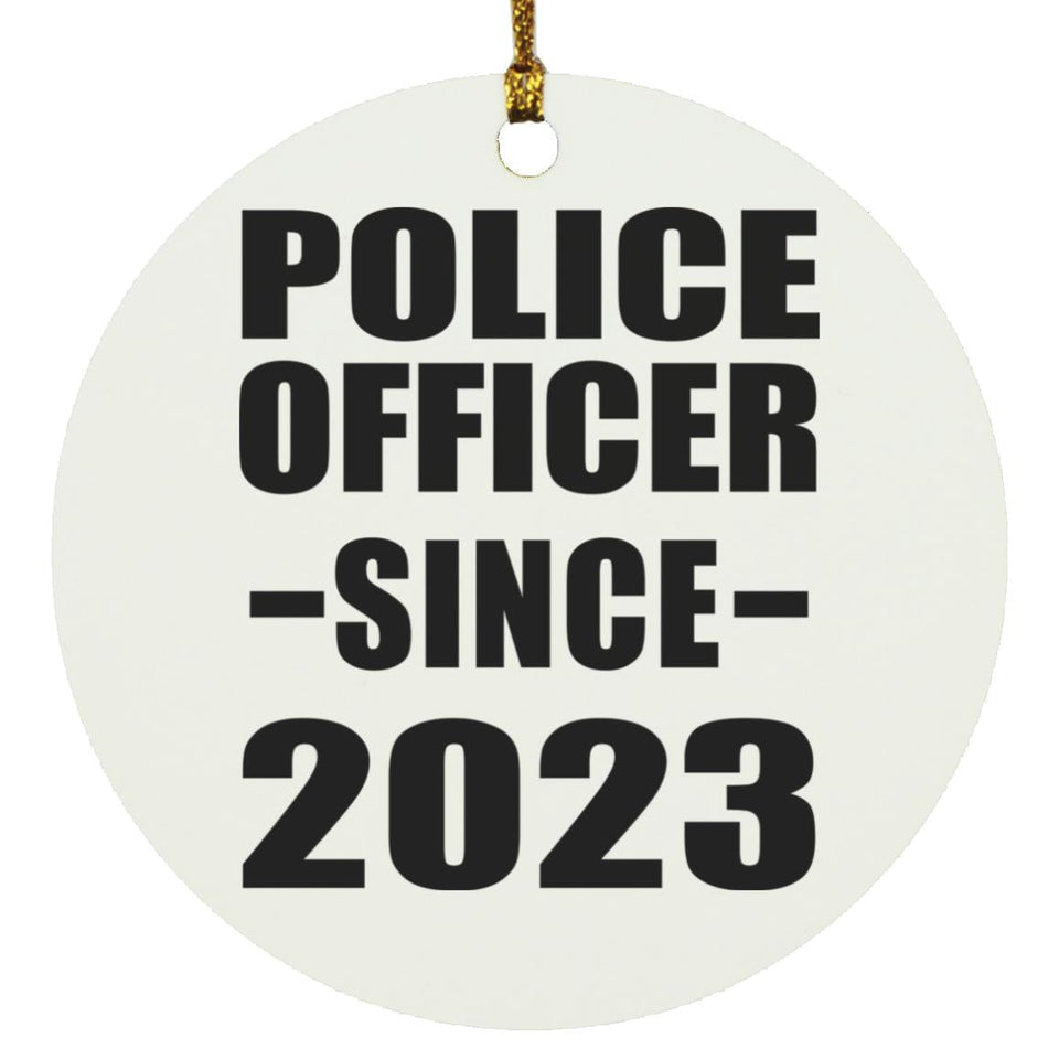 Police Officer Since 2023 - Circle Ornament