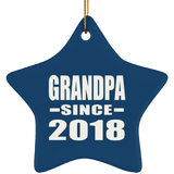 Grandpa Since 2018 - Star Ornament