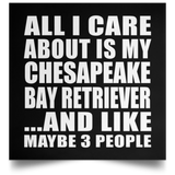 All I Care About Is My Chesapeake Bay Retriever - Poster Square