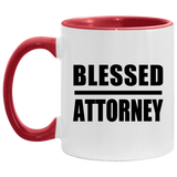Blessed Attorney - 11oz Accent Mug Red