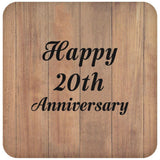 Happy 20th Anniversary - Drink Coaster C