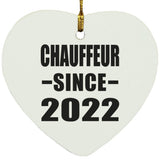 Chauffeur Since 2022 - Heart Ornament