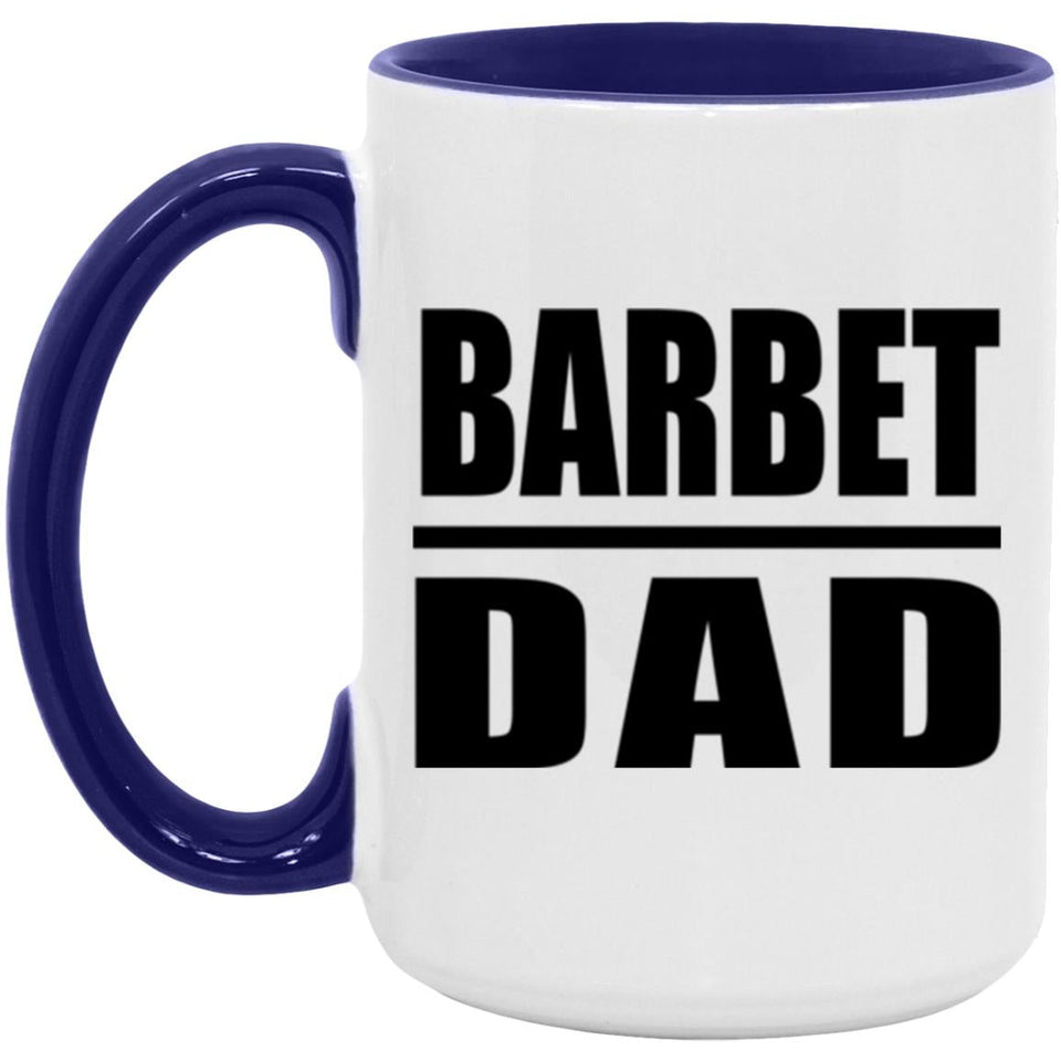 Barbet Dad - 15oz Accent Mug Purple