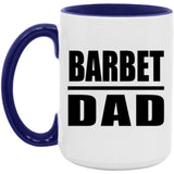 Barbet Dad - 15oz Accent Mug Purple