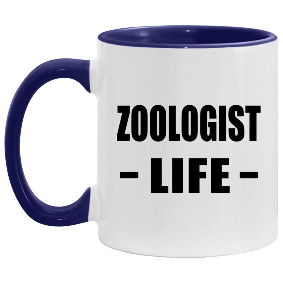Zoologist Life - 11oz Accent Mug Purple