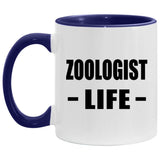 Zoologist Life - 11oz Accent Mug Purple
