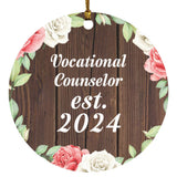 Vocational Counselor Established Est. 2024 - Circle Ornament A