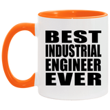 Best Industrial Engineer Ever - 11oz Accent Mug Orange