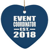 Event Coordinator Established EST. 2018 - Heart Ornament
