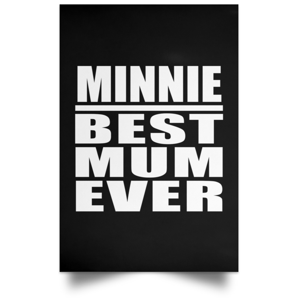 Minnie Best Mum Ever - Poster Portrait