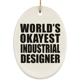 World's Okayest Industrial Designer - Oval Ornament