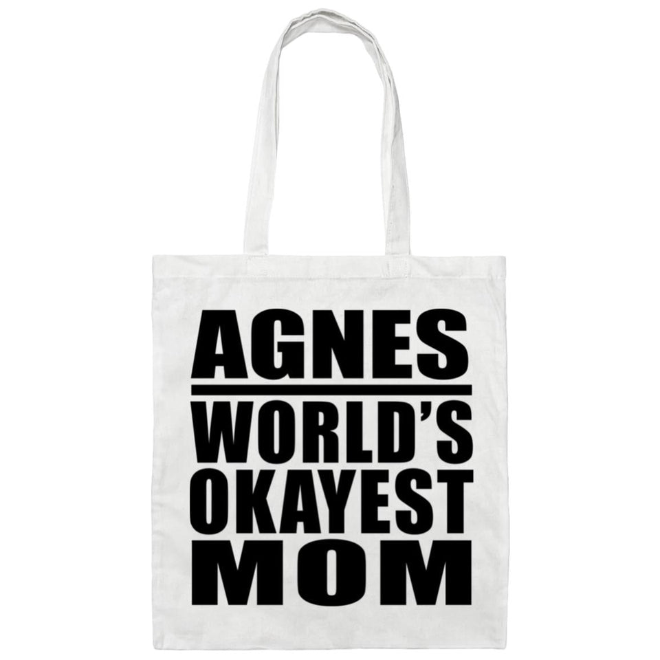 Agnes World's Okayest Mom - Tote Bag White