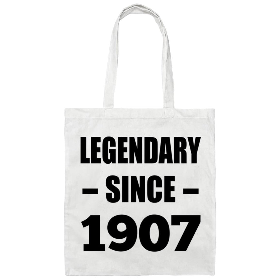 117th Birthday Legendary Since 1907 - Tote Bag White