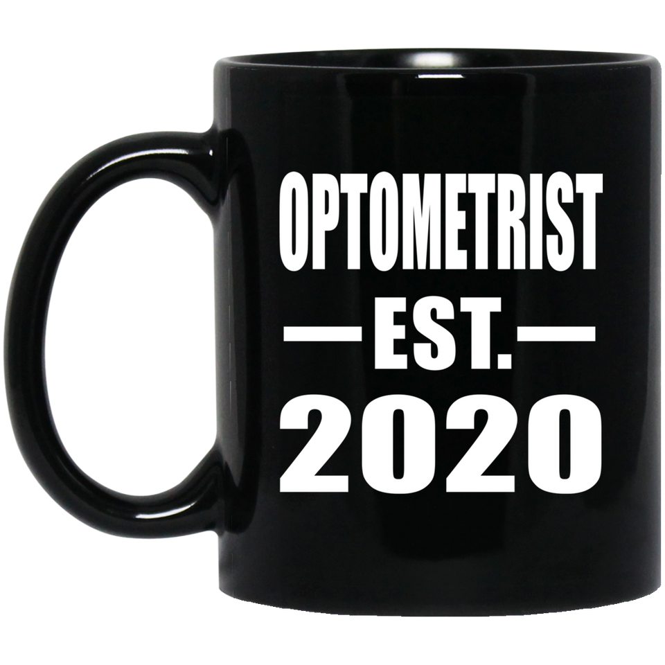 Optometrist Established EST. 2020 - 11oz Coffee Mug Black