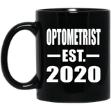 Optometrist Established EST. 2020 - 11oz Coffee Mug Black