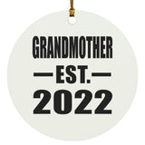 Grandmother Established EST. 2022 - Circle Ornament