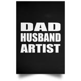 Dad Husband Artist - Poster Portrait