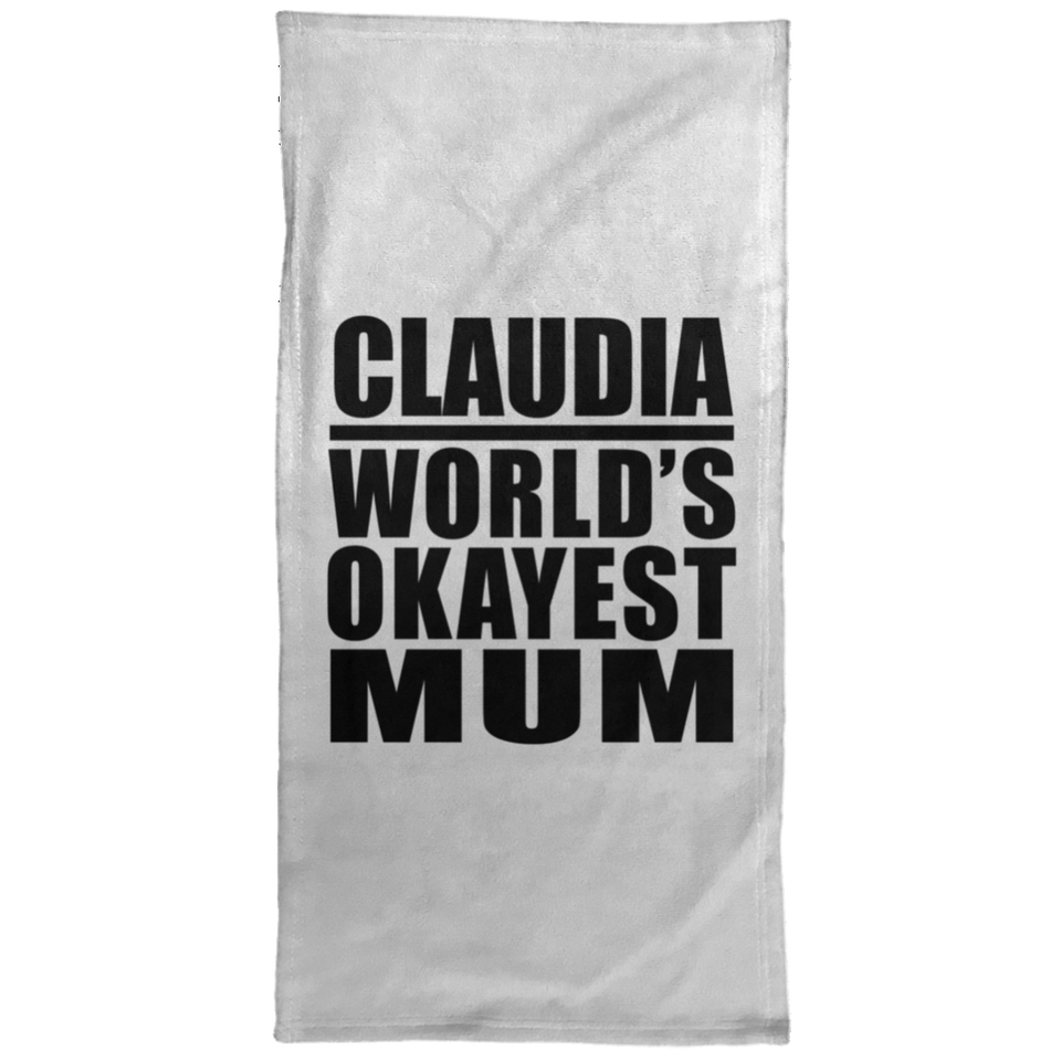 Claudia World's Okayest Mum - Hand Towel