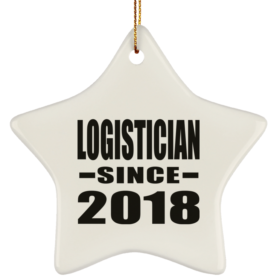 Logistician Since 2018 - Star Ornament
