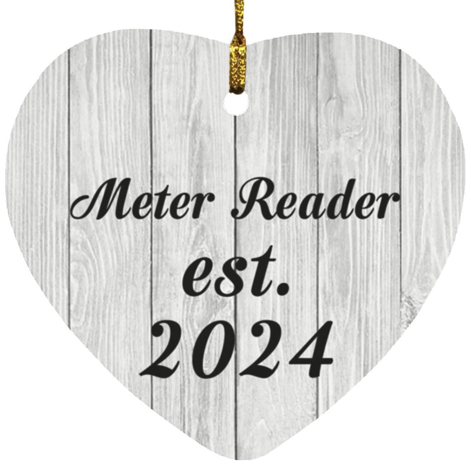 Meter Reader Established Est. 2024 - Heart Ornament F