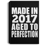 7th Birthday Made In 2017 Aged to Perfection - Canvas Portrait
