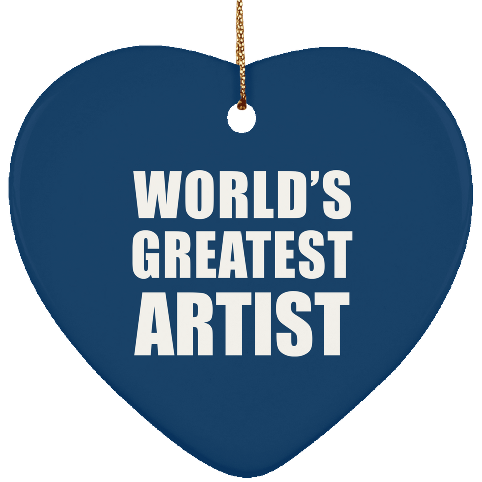 World's Greatest Artist - Heart Ornament