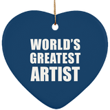 World's Greatest Artist - Heart Ornament