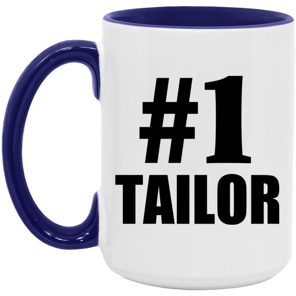 Number One #1 Tailor - 15oz Accent Mug Purple