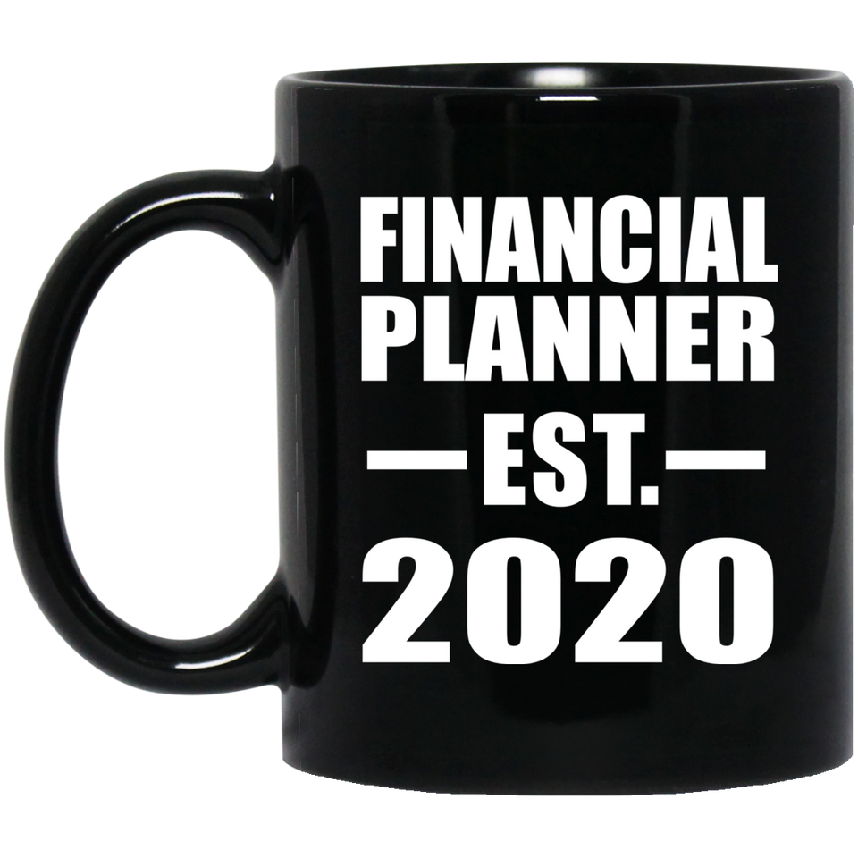 Financial Planner Established EST. 2020 - 11oz Coffee Mug Black