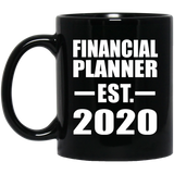 Financial Planner Established EST. 2020 - 11oz Coffee Mug Black