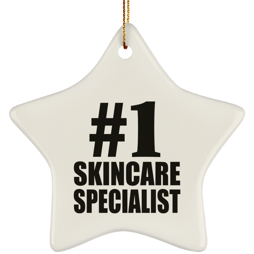 Number One #1 Skincare Specialist - Star Ornament