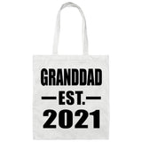 Granddad Established EST. 2021 - Tote Bag White