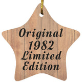 42nd Birthday Original 1982 Limited Edition - Star Ornament C