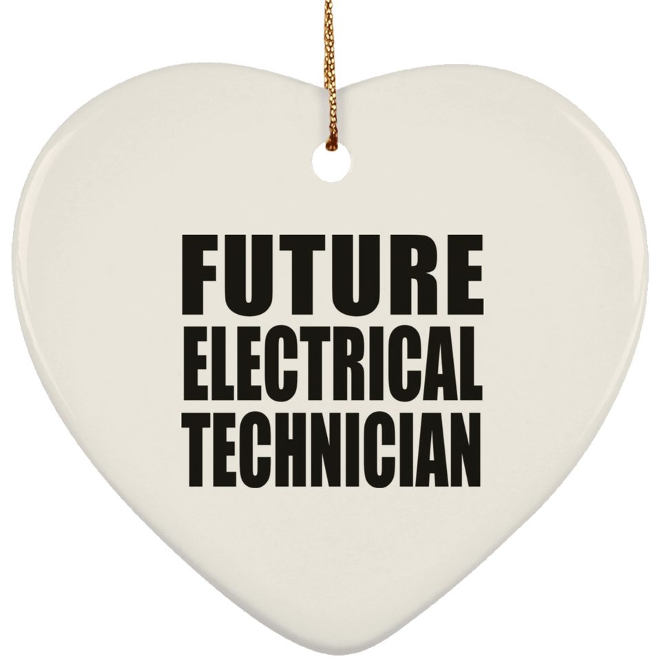 Future Electrical Technician - Heart Ornament
