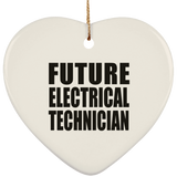 Future Electrical Technician - Heart Ornament